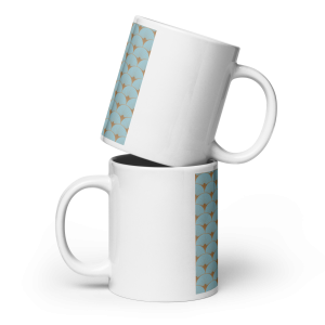White glossy mug
