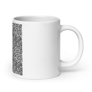 White glossy mug